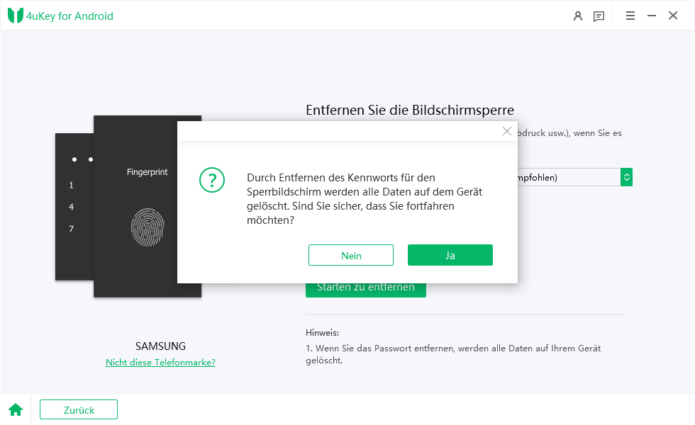 confirm to unlock